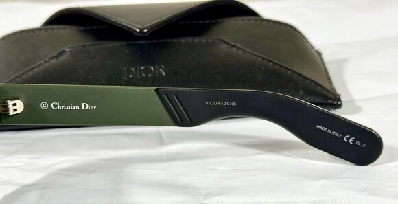 Christian Dior Inside Out 2 Black Olive Green Sunglasses Case Italy Minimalist main image 11